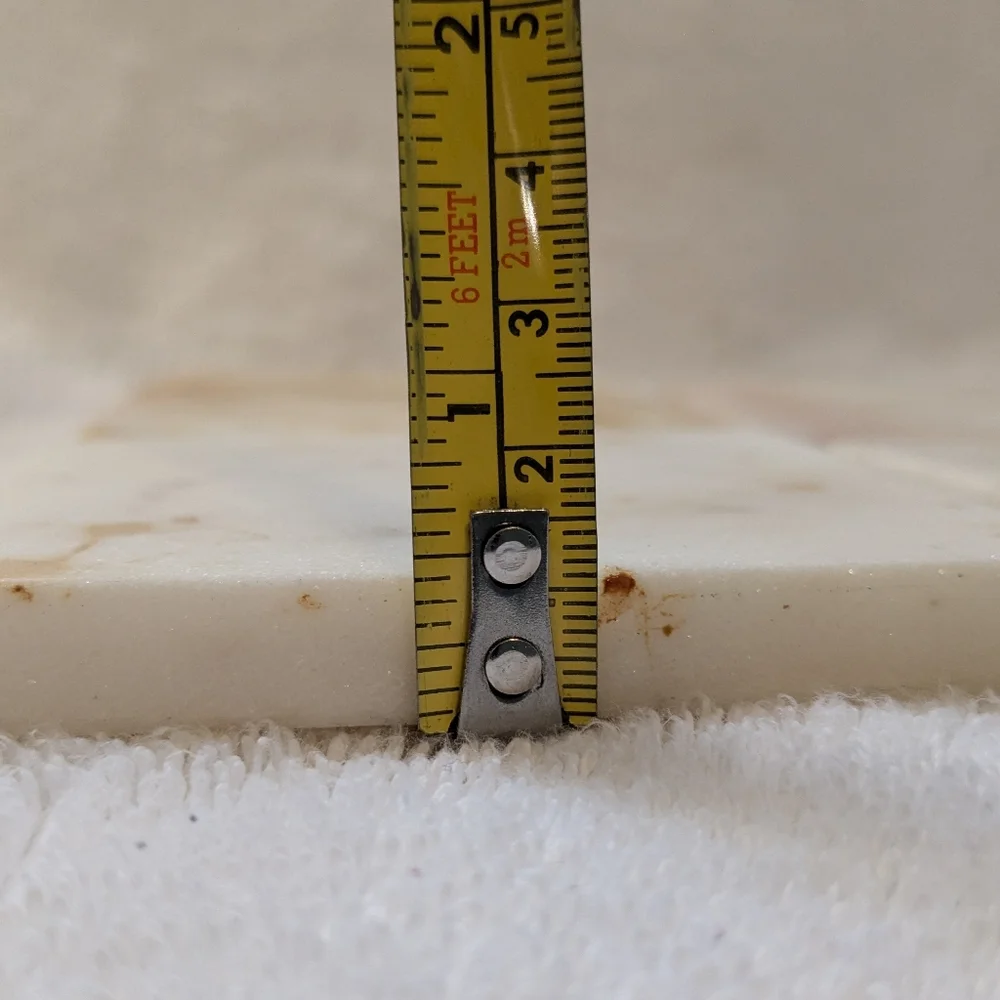 Set Of Four Square White Marble Coasters 4